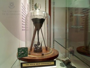 Click to go to the live feed of The Pitch Drop Experiment